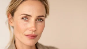 Portrait d’une femme confiante après un traitement de rajeunissement non chirurgical à Montréal